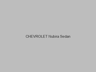 Enganches económicos para CHEVROLET Nubira Sedan